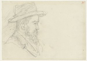 Head of a Man with Hat by Jozef Israëls