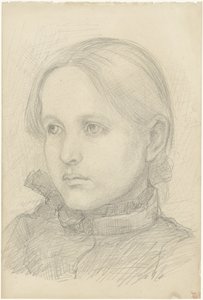 Portrait of a Girl by Jozef Israëls