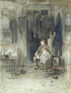 Son of the Old People by Jozef Israëls (signed by artist)