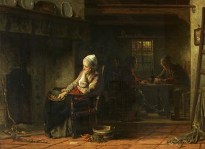 An Unhappy Woman, or Domestic Sorrows, 1859 by Jozef Israëls