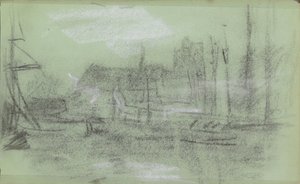 Quay by Jozef Israëls