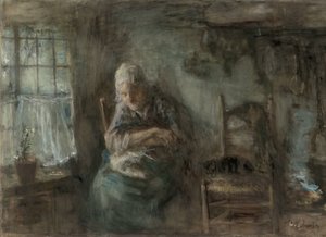 Old Fisherwoman by Jozef Israëls