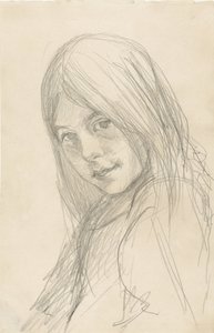 Portrait of a Girl with Loose Hair
