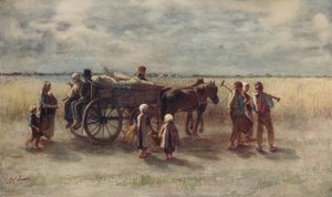 Potato Harvest, 1844 by Jozef Israëls