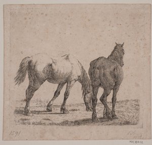 Two Horses by Jørgen V. Sonne
