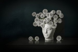 Dandelion Head Vase