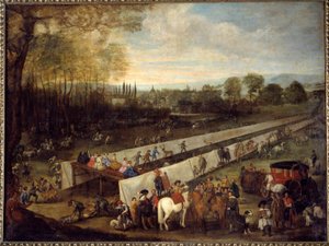 La chasse de tabladillo a Aranjuez by Juan Bautista Martinez del (attr. to) Mazo