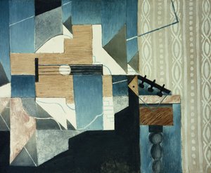 Guitar on Table by Juan Gris