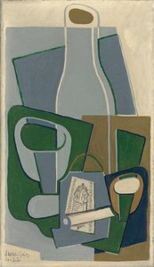 Pipe and Packet of Tobacco by Juan Gris