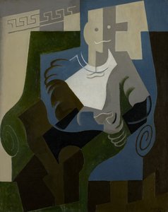 Seated Harlequin, c.1920 by Juan Gris