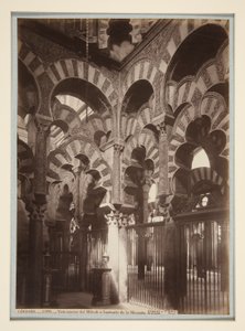 Interior View of the Mihrab or Sanctuary of the Mosque by Juan Laurent