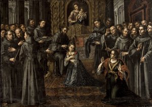 The Profession of Saint Clare by Juan Ruiz Soriano