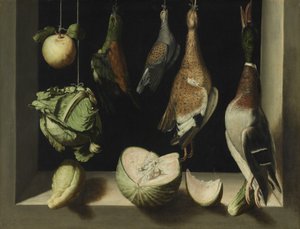 Still Life with Game Fowl by Juan Sanchez Cotan