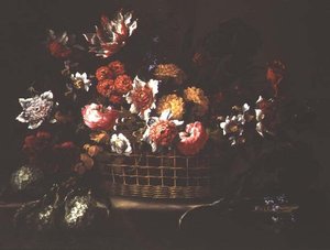 Basket of Flowers, 1665 by Juan de Arellano
