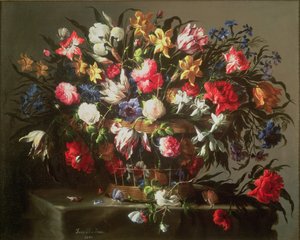 Basket with Flowers