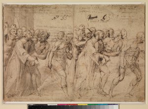 Two Studies for Saint Stephen Being Led to His Martyrdom