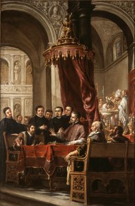 The Conversion and Baptism of St. Augustine by St. Ambrose by Juan de Valdes Leal