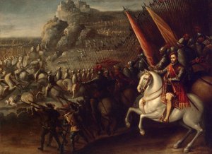 Battle Scene by Juan de la Corte