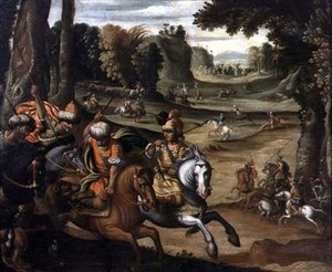 The Lion Hunt by Juan de la Corte