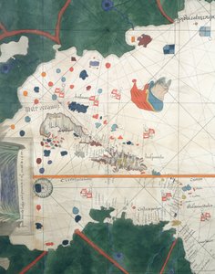 Islands of Central America, nautical chart by Juan de la Cosa