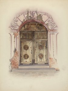 Doorway and Wall Painting by Juanita Donahoo