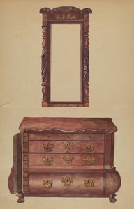 Drawers and Mirror by Juanita Lantz