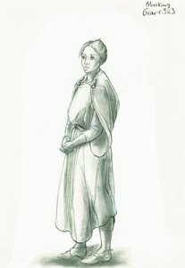 Anglo-Saxon woman by Judith Dobie