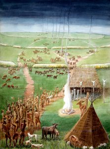 Windmill Hill, Avebury, Wiltshire, in Neolithic Times