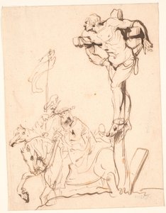 Crucified Thief, Riders at the Foot of the Cross