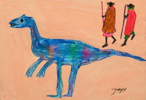 Blue Dinosaur Tribal Walk