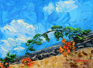 Bright Floral Hillside by Jukyong Park