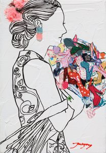 Chic Woman Shoe Bouquet by Jukyong Park