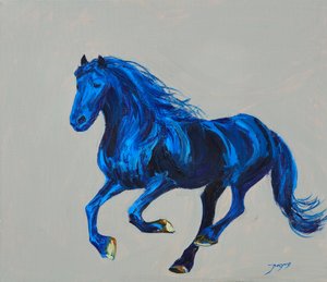 Dynamic Blue Gallop