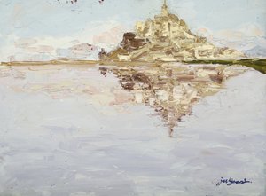 Mont Saint Michel Reflection by Jukyong Park