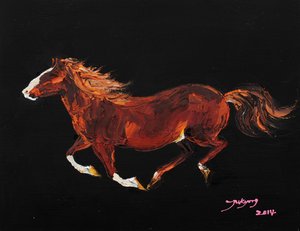 Powerful Horse Gallop by Jukyong Park