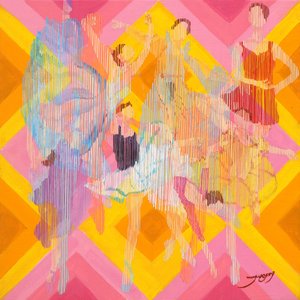 Vibrant Abstract Dancers by Jukyong Park