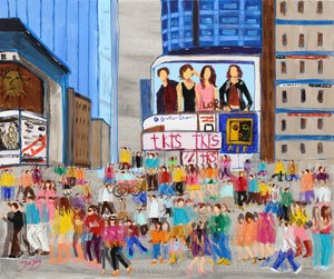 Vibrant City Crowd by Jukyong Park