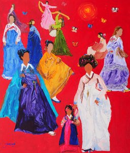 Vibrant Hanbok Celebration by Jukyong Park