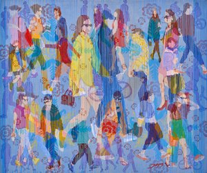 Vibrant Urban Crowd