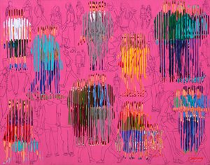Vibrant Urban Crowd by Jukyong Park