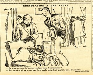 Candide, Satirical in B&W by Jules Abel Faivre