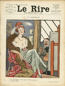 Illustration by Abel Faivre (1867-1945) for the Cover of Le Lire by Jules Abel Faivre