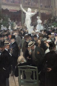 A Friday at the Salon des Artistes Francais by Jules Alexandre Gruen or Grun
