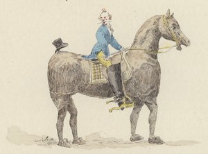 Clown on Costume Horse by Jules Arsene (after) Garnier