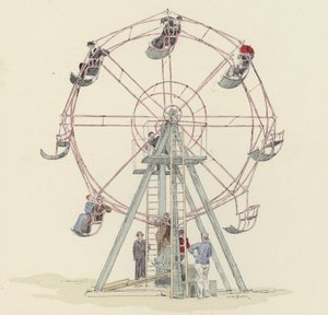 Fairground wheel by Jules Arsene (after) Garnier