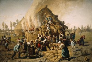 Fire in a Haystack, 1856