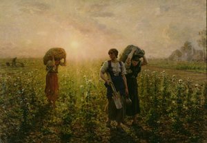 The End of the Working Day, 1886-87 by Jules Breton