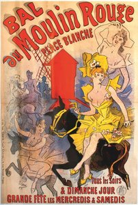 Bal du Moulin Rouge, 1889 by Jules Cheret
