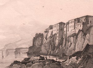 View of Sorrento with house of Torquato Tasso, Campania, Italy by Jules Coignet
