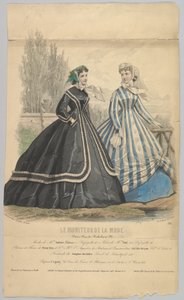 Modes de Mme. Antonie Lalanne, No. 791, from Le Moniteur de la Mode, 1848 by Jules David